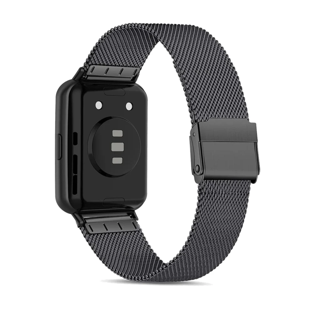 Pulseira de aço inoxidável para relógio Huawei, pulseira inteligente, substituir Metal, Fit2, NFC, novo