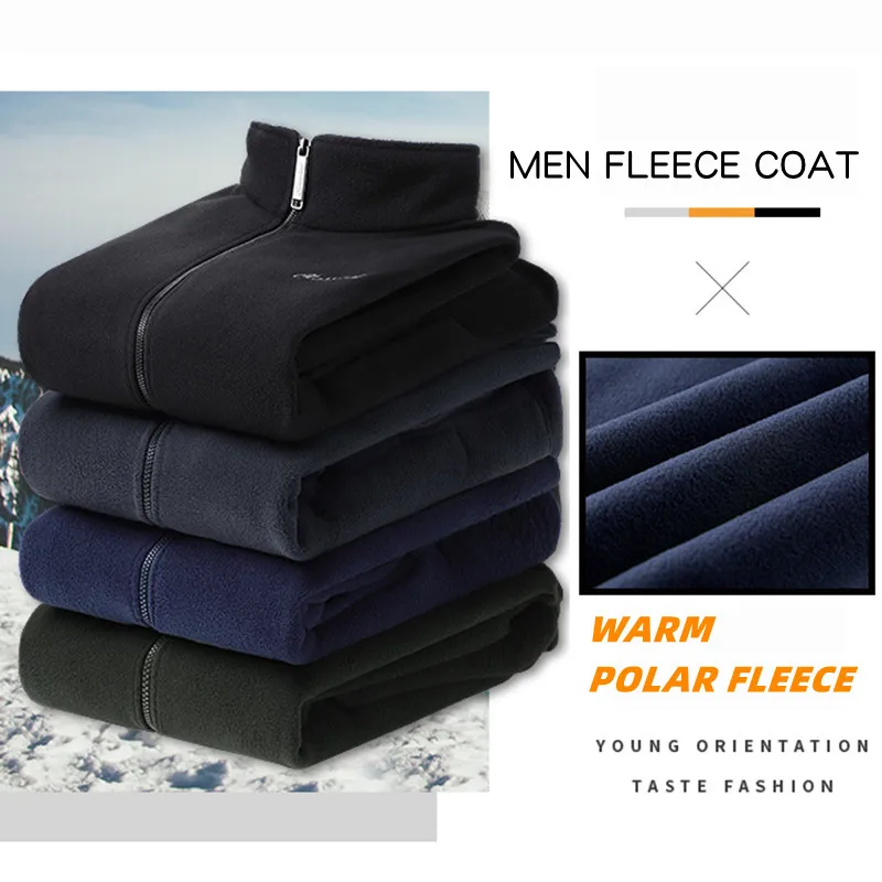 Chaquetas de senderismo de forro polar de felpa para hombre, prendas de vestir exteriores a prueba de viento, gruesas y cálidas, prendas de vestir