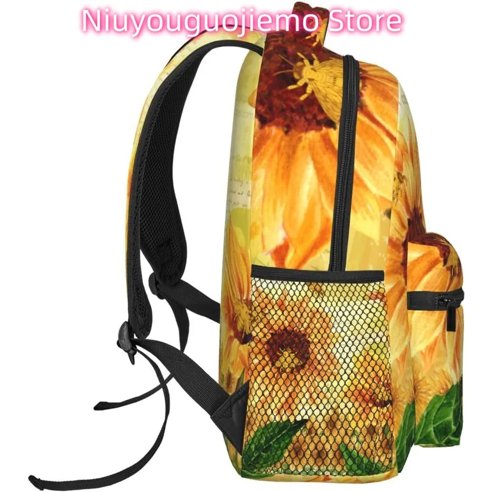 Uroczy plecak na laptopa z motywem słonecznika, lekki, uniwersalny, podróżny, codzienny plecak unisex do szkoły dla mnie.