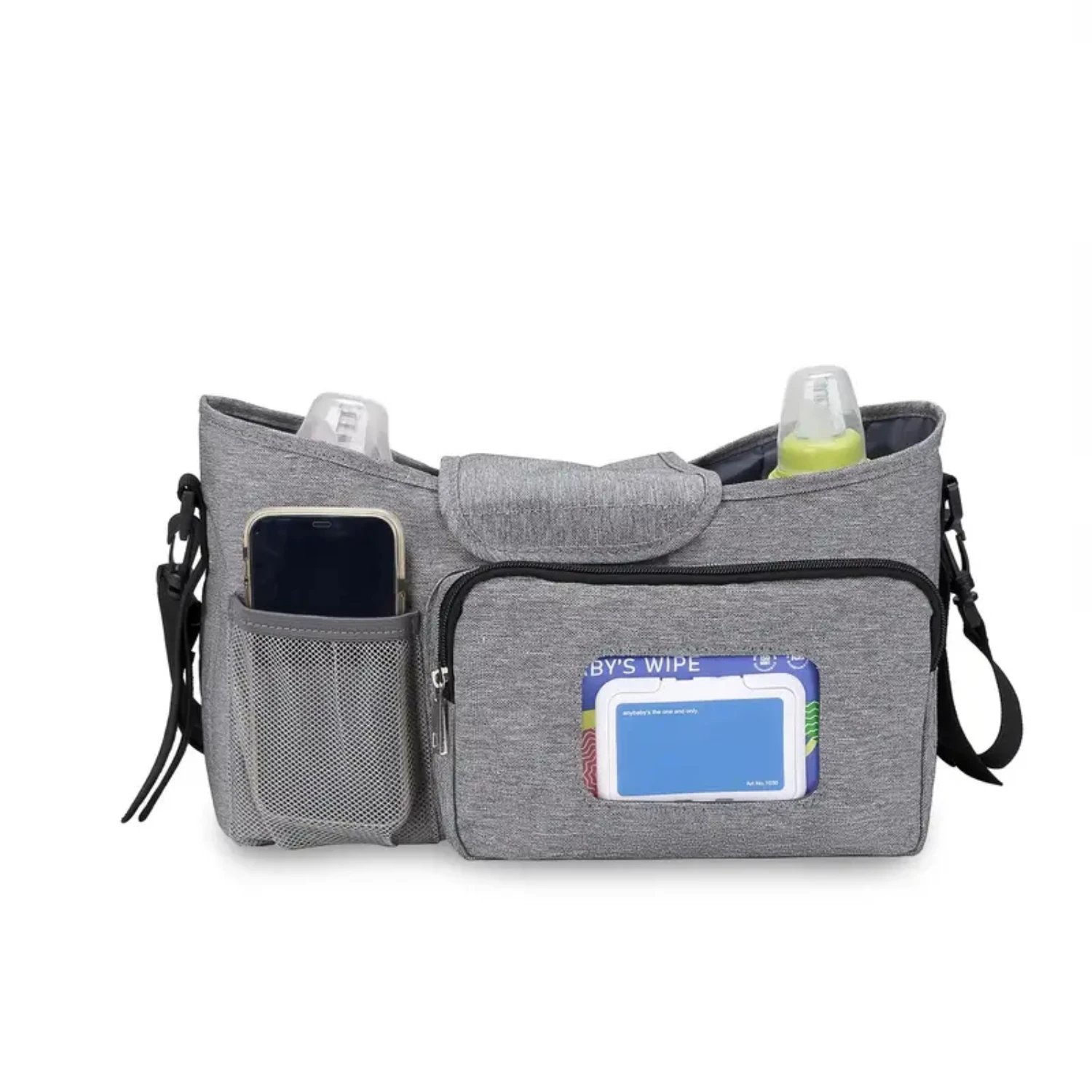 New Stroller Mommy Bag, Mother And Baby Travel Outdoor Stroller Storage Bag, One Shoulder Mommy Bag, Multi-functional Wet Wipes,