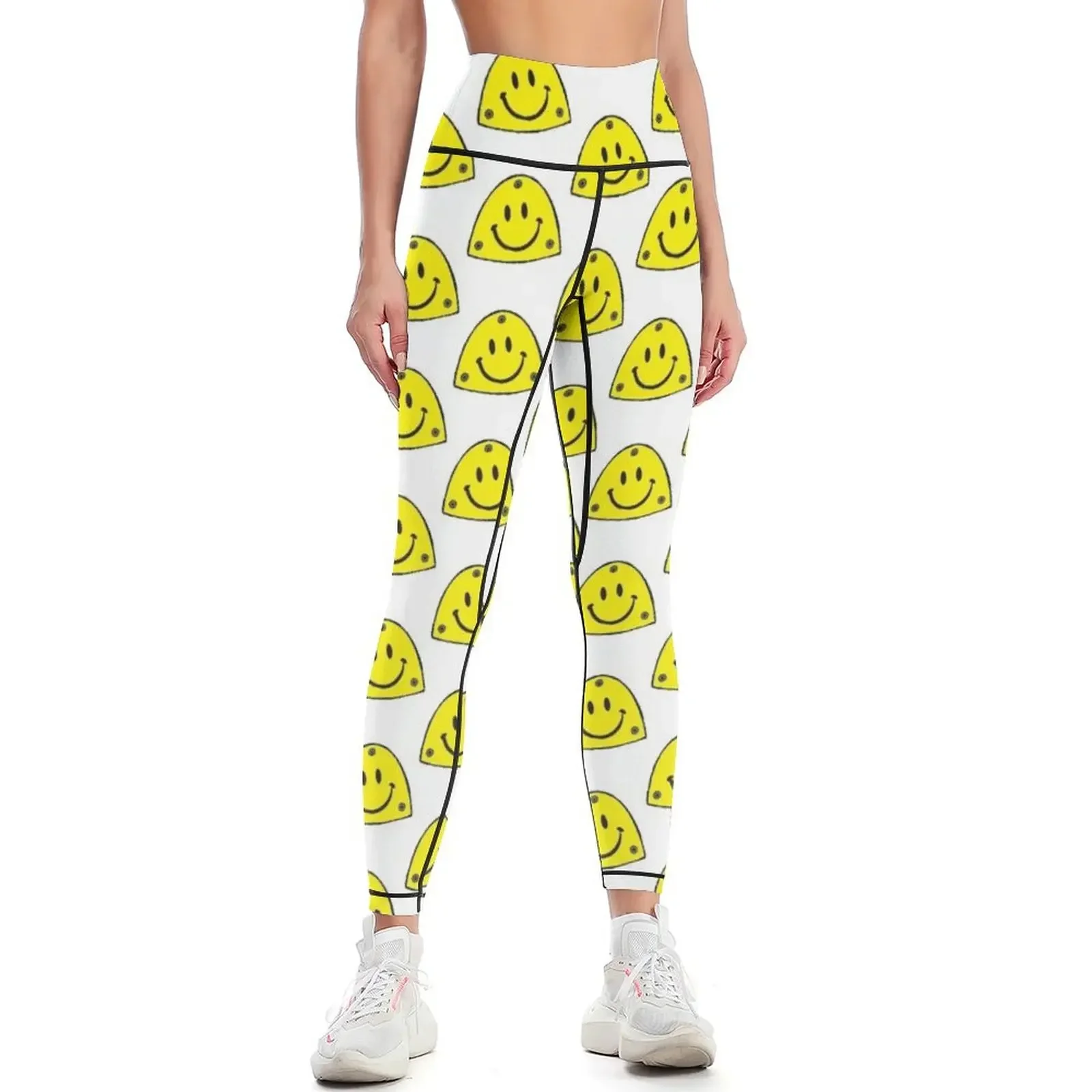 

Smiling Happy Face Tap for Dancers Leggings gym's sportswear sport set Sports female sports shirts gym Womens Leggings