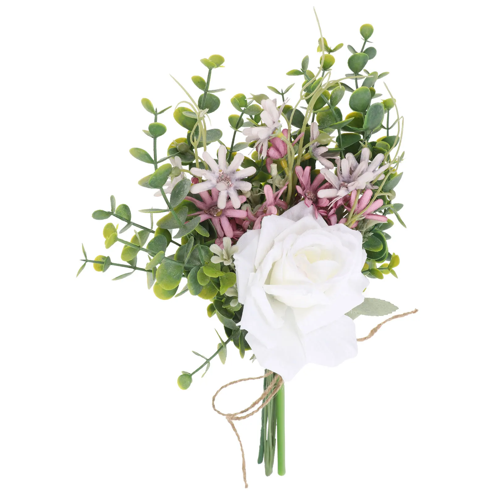 

Artificial Rose Bouquet Wedding Decoration Bridal Bouquet Fake Flowers Table Centerpiece Home Party Decor Rustic Romantic