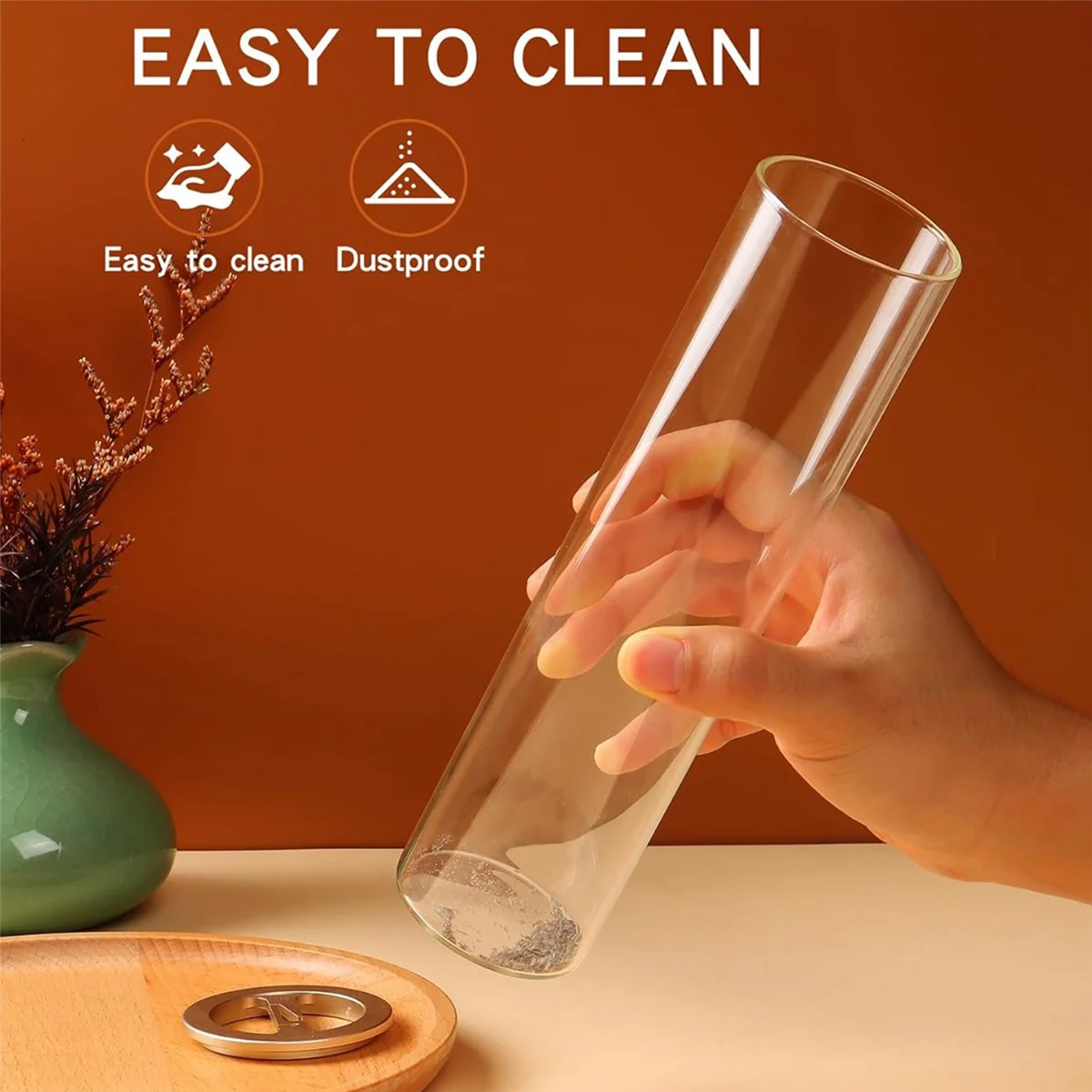 スティック用線香ホルダー、飛翔防止スティックバーナー、取り外し可能なガラスキャッチャー、家庭用