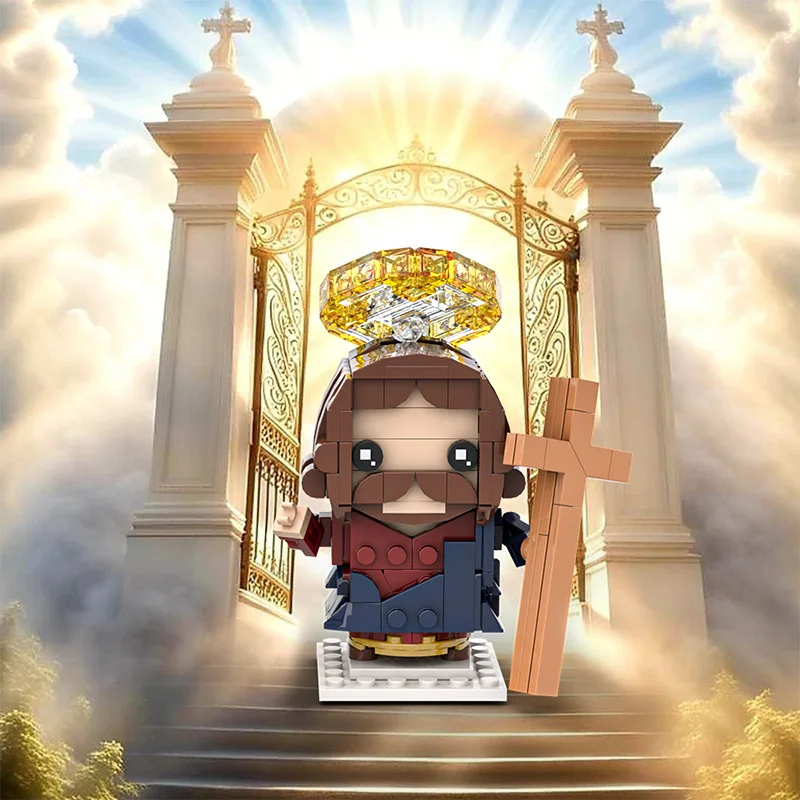 

MOC Church Jesus Building Block Toy Religious Model Adult Collection Ornament Bricks Gift