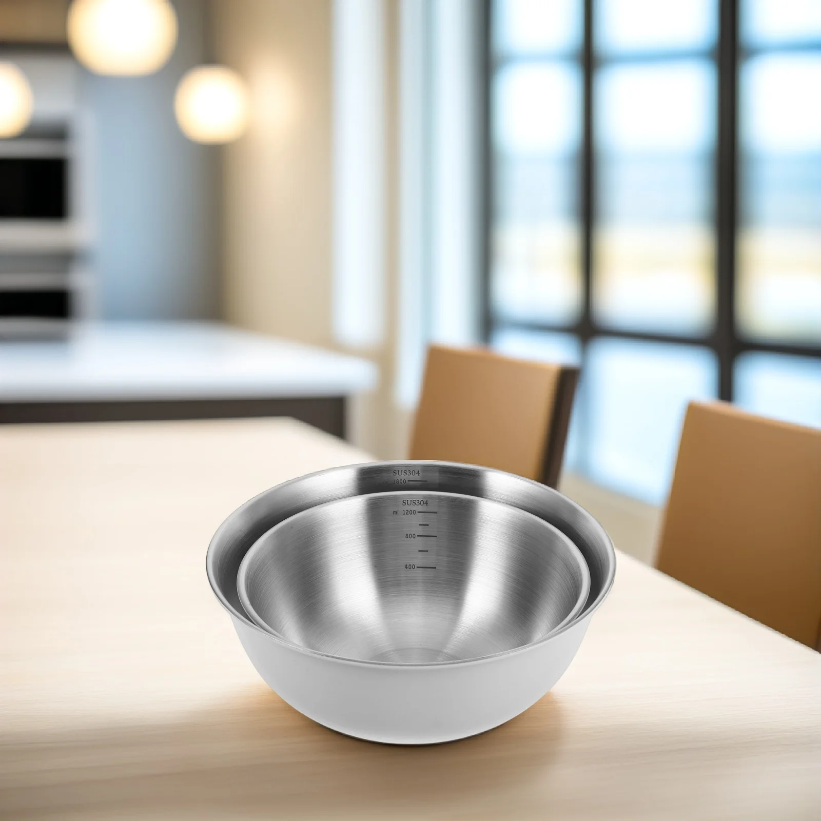 

Stainless Steel Cooking Basin Large Mixing Bowl Food Prep Bowls Soup Salad Kitchen Bowls Ramen Noodle Container Microwave Safe