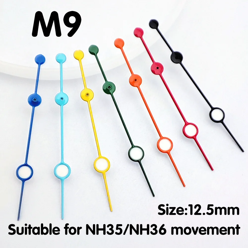 NH35 ساعة يد ثانية اليد الخضراء مضيئة الأيدي ساعة أجزاء استبدال الملحقات يناسب NH35 NH36 4R35 4R36 حركة الأيدي