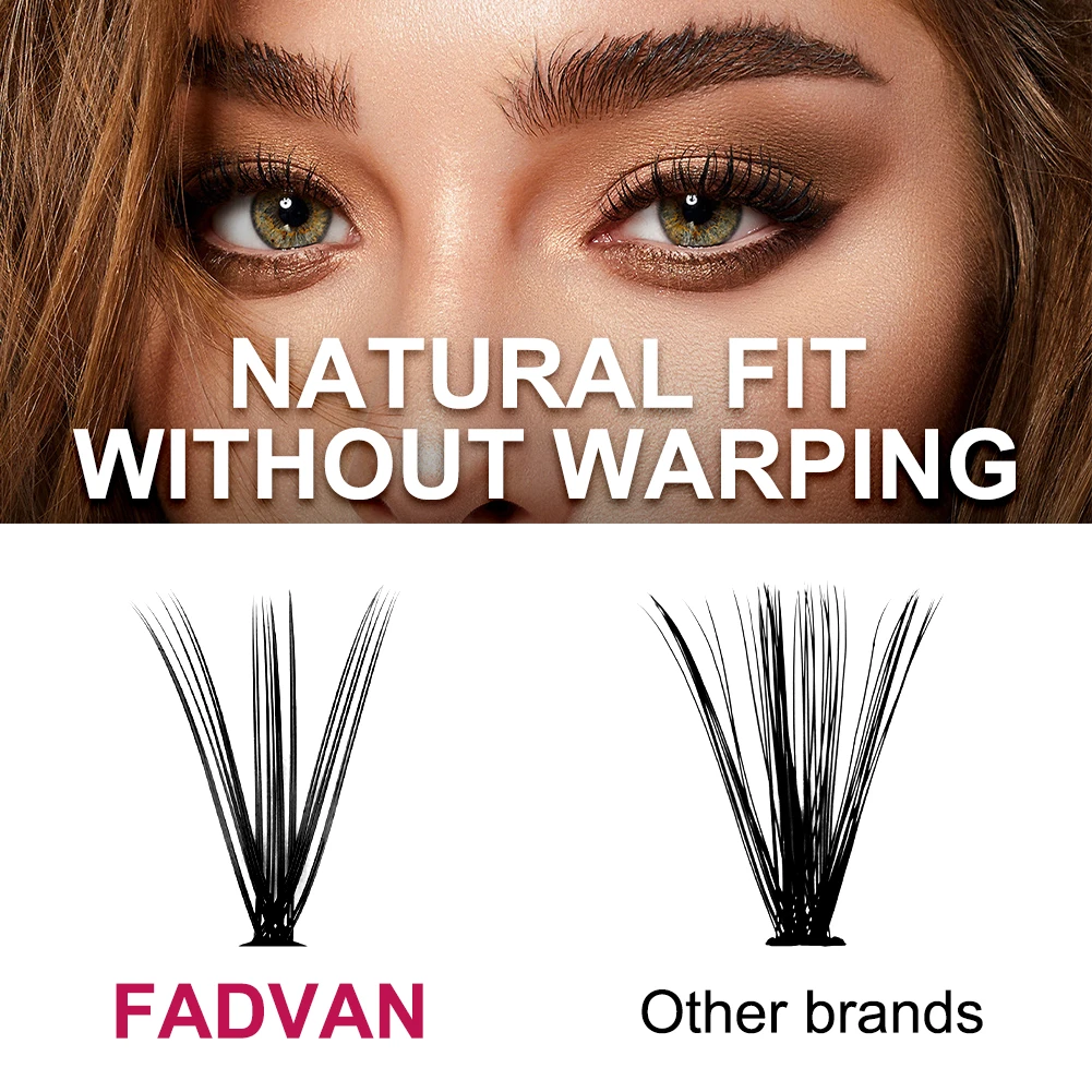 Fadvan Premade Fan Lashes 10/20/30/40D Bundles Cluster EyeLashes Extension Mink Thick Russian Volume Grafting Lash Bundle Cilias