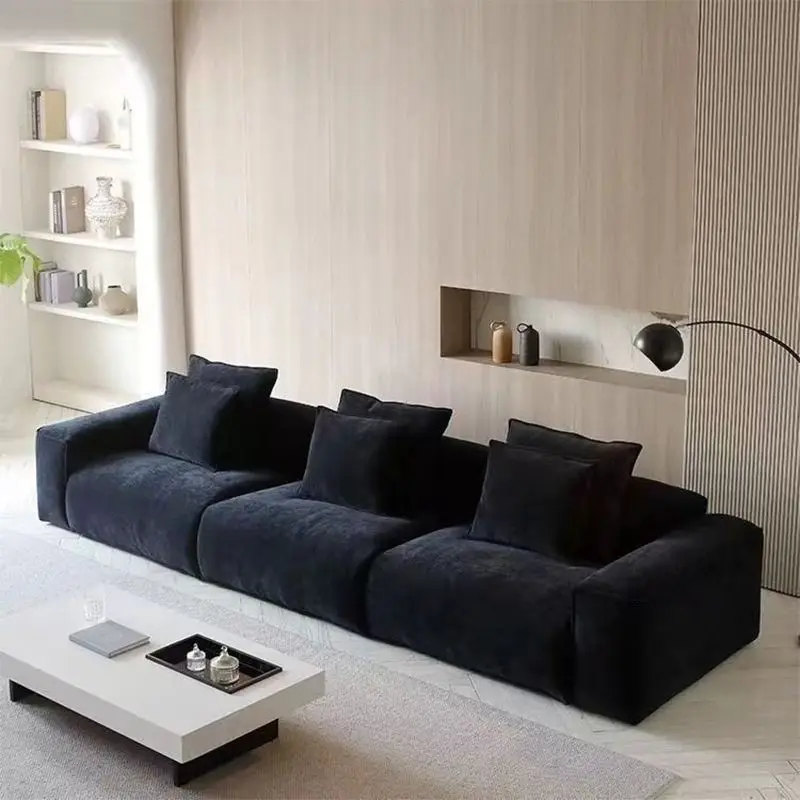 Internet celebrity new, Nordic, large and small apartment, straight row sofa, light luxury modern, Italian minimalism 5
