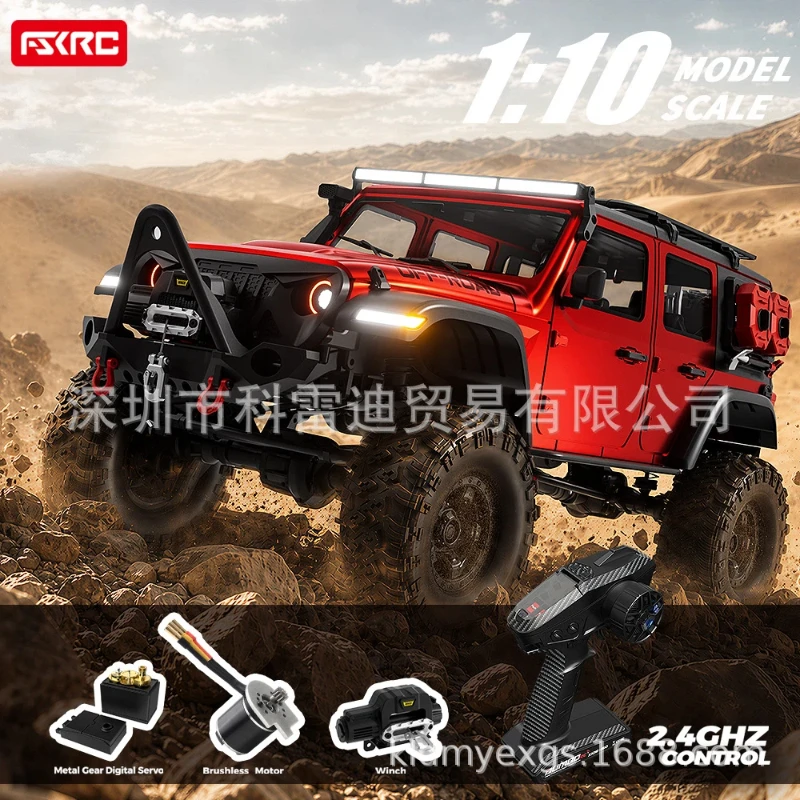 Hot Selling Hbtoys 1/10 Brushless RC Rock‑Crawler 4WD RTR Off‑Road Truck 2‑Speed Lock‑Diff Winch for Adult Hobby Enthusiasts