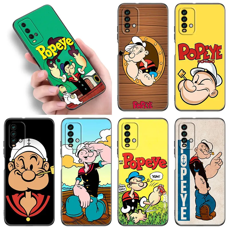 Cute Cartoon P-Popeyes Phone Case For Xiaomi Redmi 11 Prime 11A 12C 13C A1 A2 + A3 12 4G 10 13R 5G 9A 10A 9C 10C 9i 12R Note 9T