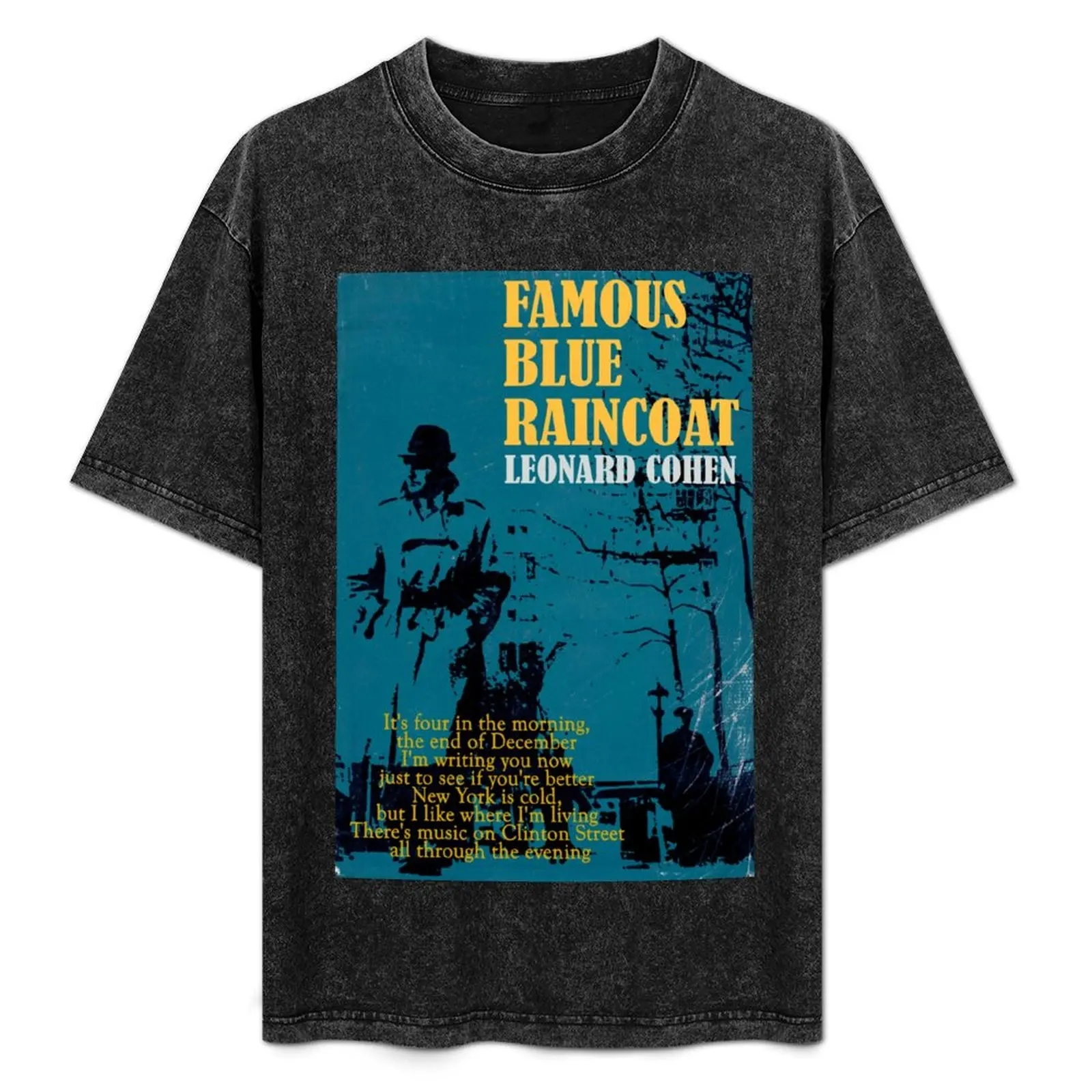 Leonard Cohen Famous Blue Raincoat T-Shirt baggy shirts plus sizes luxury clothes men