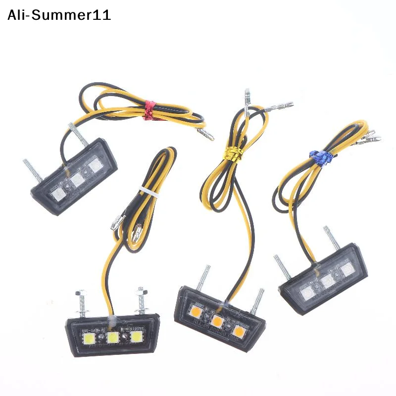 【Wq0】12V LED Light Motorcycle License Light Motorcycle License Plate Rear Tail Light Motorcycle License Plate Holder Light view 2