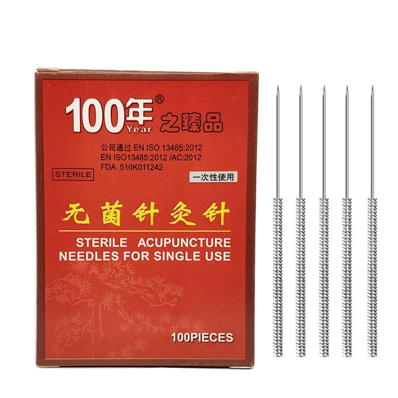 10 Box Huaqiu Acupuncture Dry Needle 1000 Pcs Sterile Disposable Stainless Steel 0.25*40mm Facial Body Beauty Massage Slimming