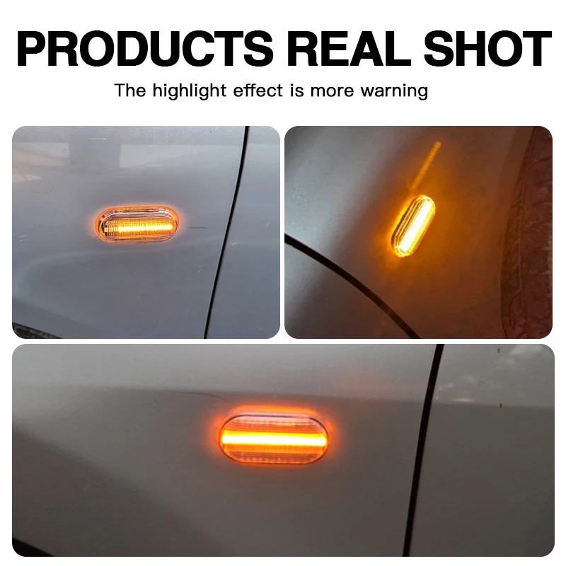 2× for Nissan Versa Xterra Armada III R51 Latio C11 Micra K12 C+C March III - Car LED Side Marker Light Turn Signal Blinker Lamp