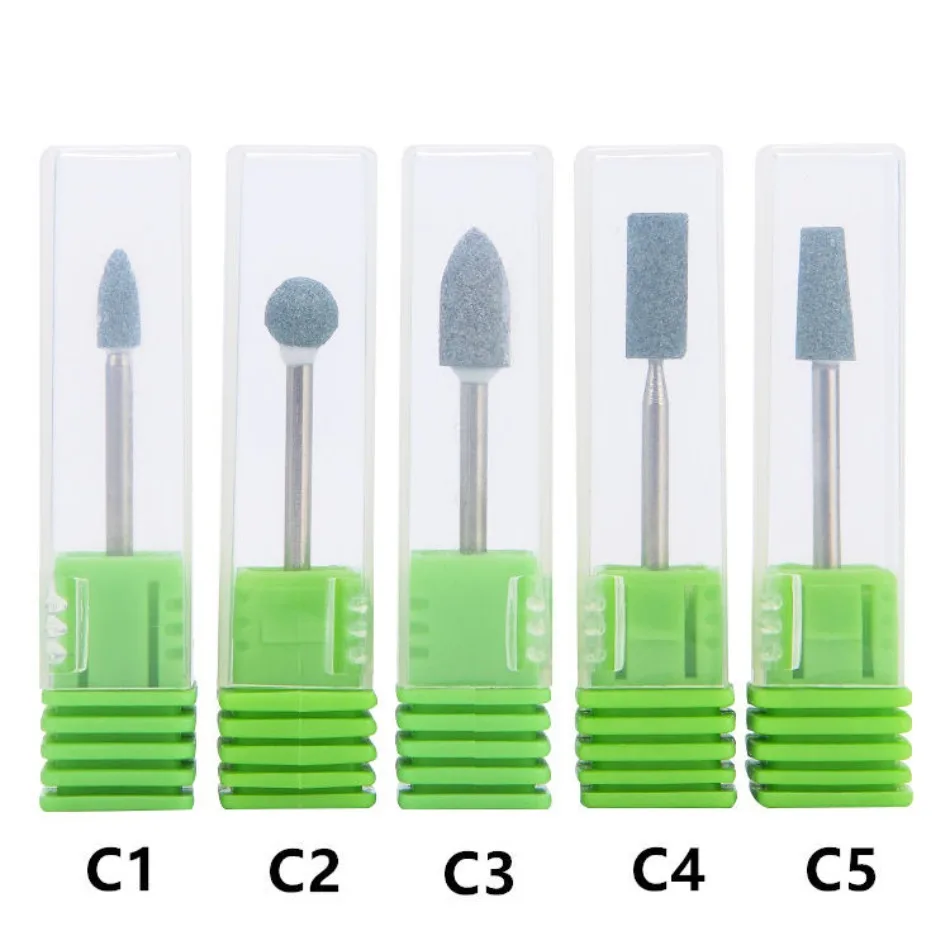 Dental Quartz Grinding Head Spherical Long Grinding Rod Gray Green Polished Cylindrical Grinding Head Tool