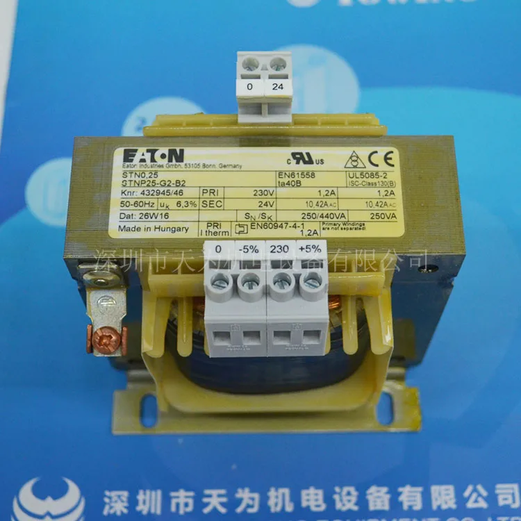 【Original/One Year Warranty】EATON STN0,25 (230/24) Control Transformer In Stock