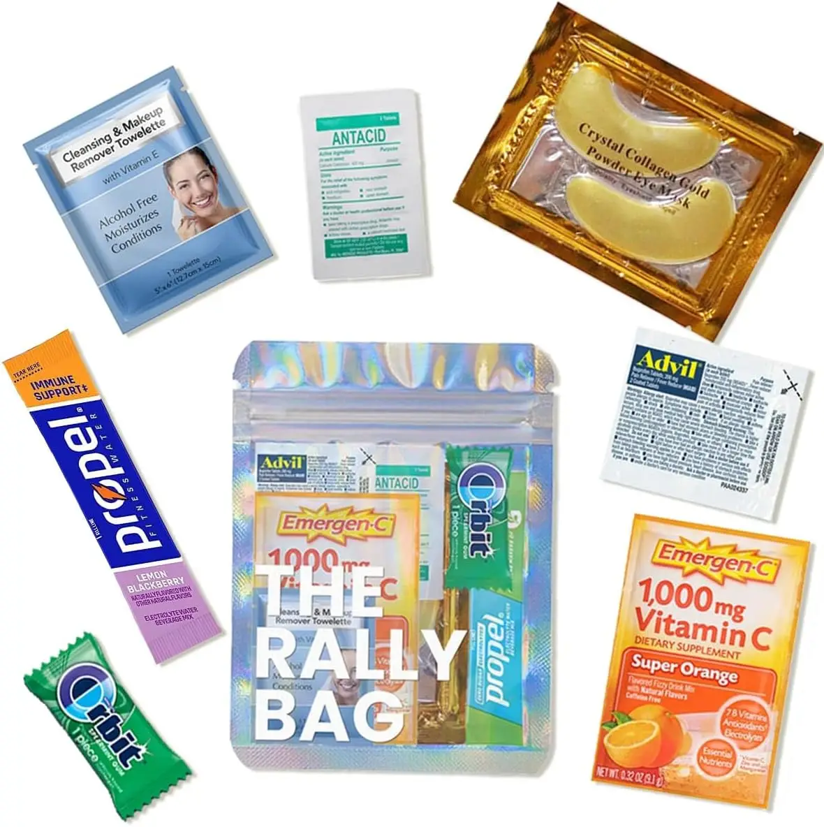 

10 Pre-Filled Hangover Kits for Bachelorette Party Favors, Party Favors The Rally Bag 70 Pcs Bulk Hangover Kit Supplies