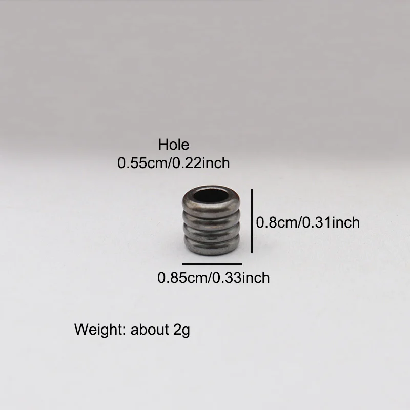 5.5mm Hole Cylinder Brass Knife Beads EDC DIY Paracord Woven Bracelets Lanyard Pendants Accessories Outdoor Tool Hangings Charms view 6