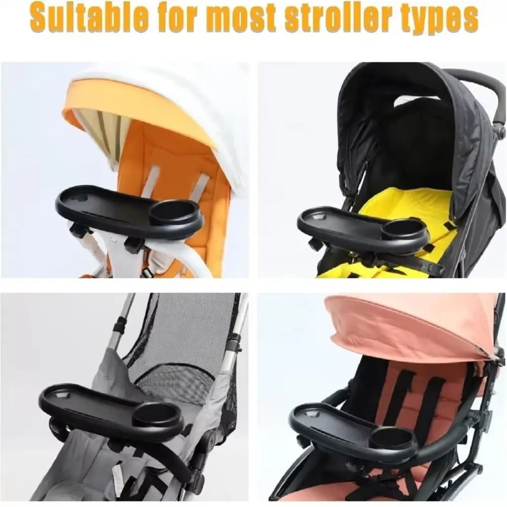 Antislip Stroller Cup Holder Practical Detachable Pushchair Snack Table Handy Convenient Universal Stroller Tray Pushchair
