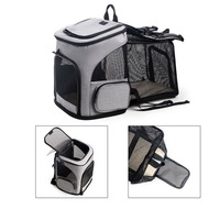 Portable Expandable Out Puppy Backpack Breathable Foldable Pet Bag Large Capacity Dog Bag for Pet Carrier