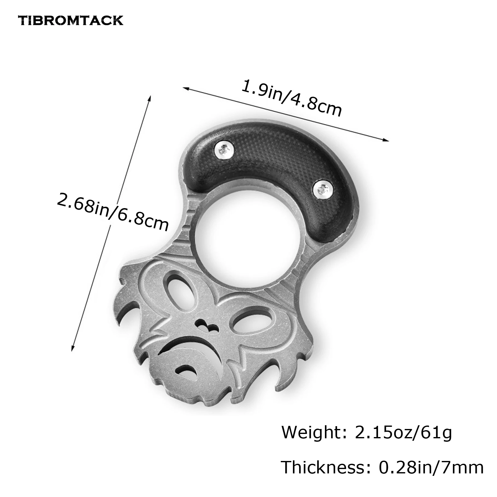 

Премиальный титановый открыватель для бутылок EDC | Легкий лом (2,15 унции) для кемпинга, путешествий и повседневного использования