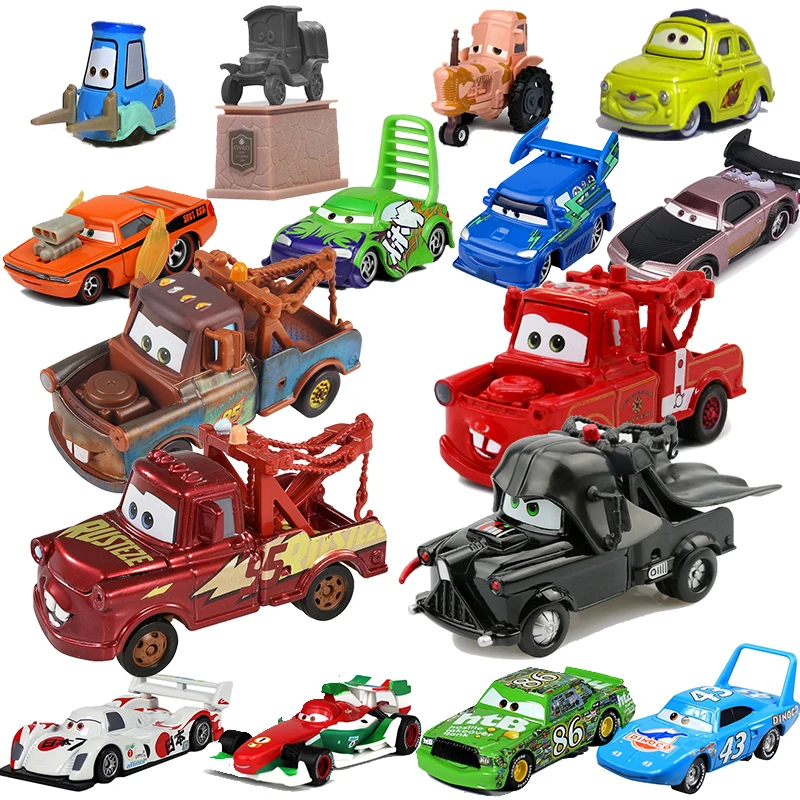 Disney Pixar Cars 2 3 Toy Red Mater Star Wars Rusteze Lightning Mcqueen Metal Model Car 1:55 Toy Diecast Vehicles Children Gift