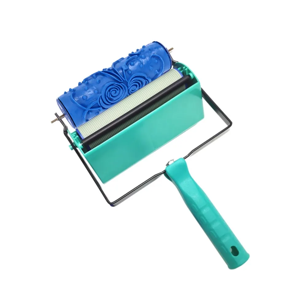 

Rubber Pattern Paint Roller Reusable Easy Clean Decorative Paint Roller Soft Texture Texture Roller Home Art Projects