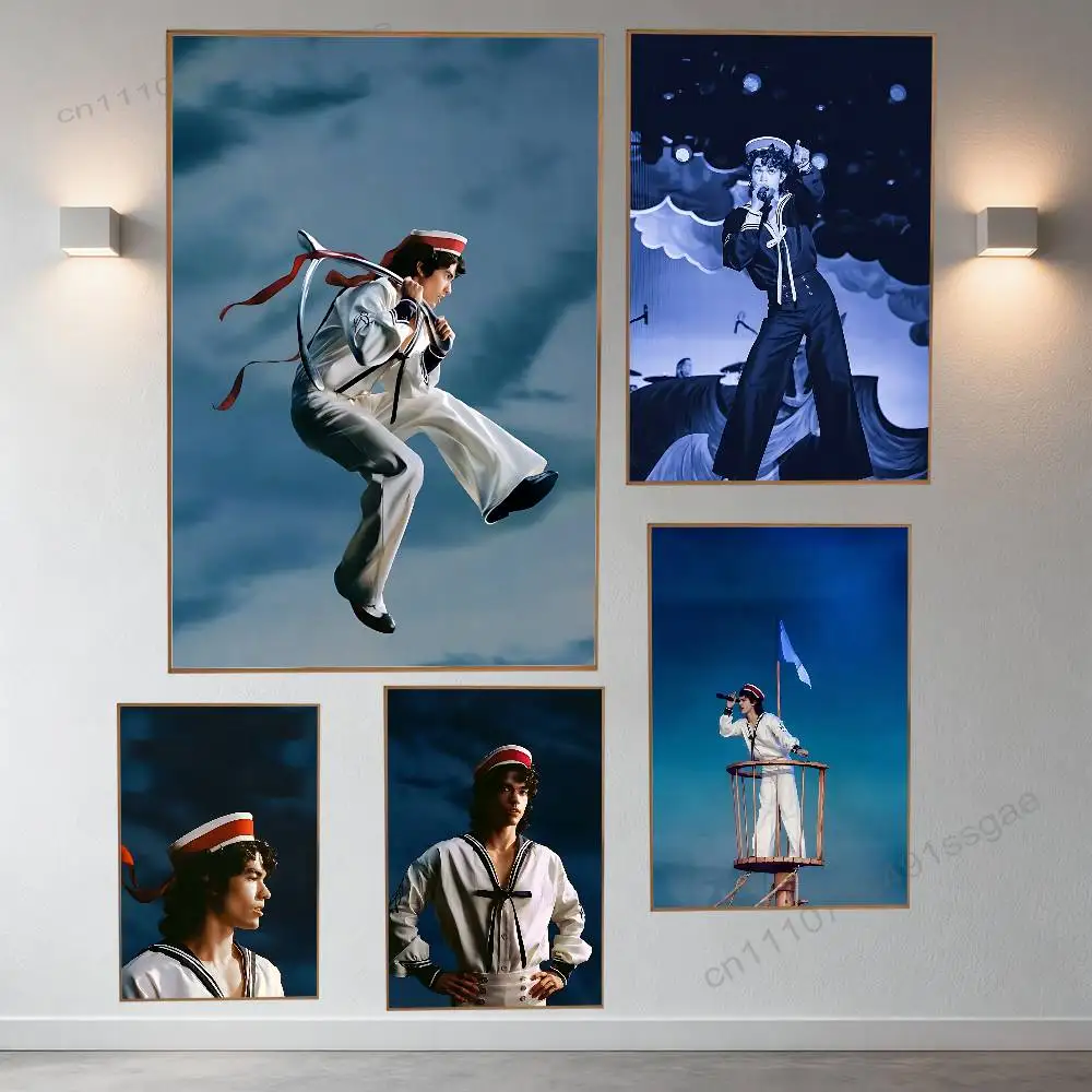 

C-Conan G-Gray Wishbone Poster Wall For Sticky Decoration Waterproof Home Living Room Bedroom Bar