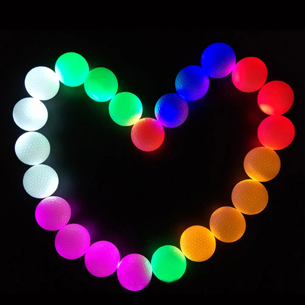 

4 pcs Led Night Golf Balls Ultra Bright Light Up Glow In The Dark Reusable For Twilight Golf Glow Tournaments Lighted Balls