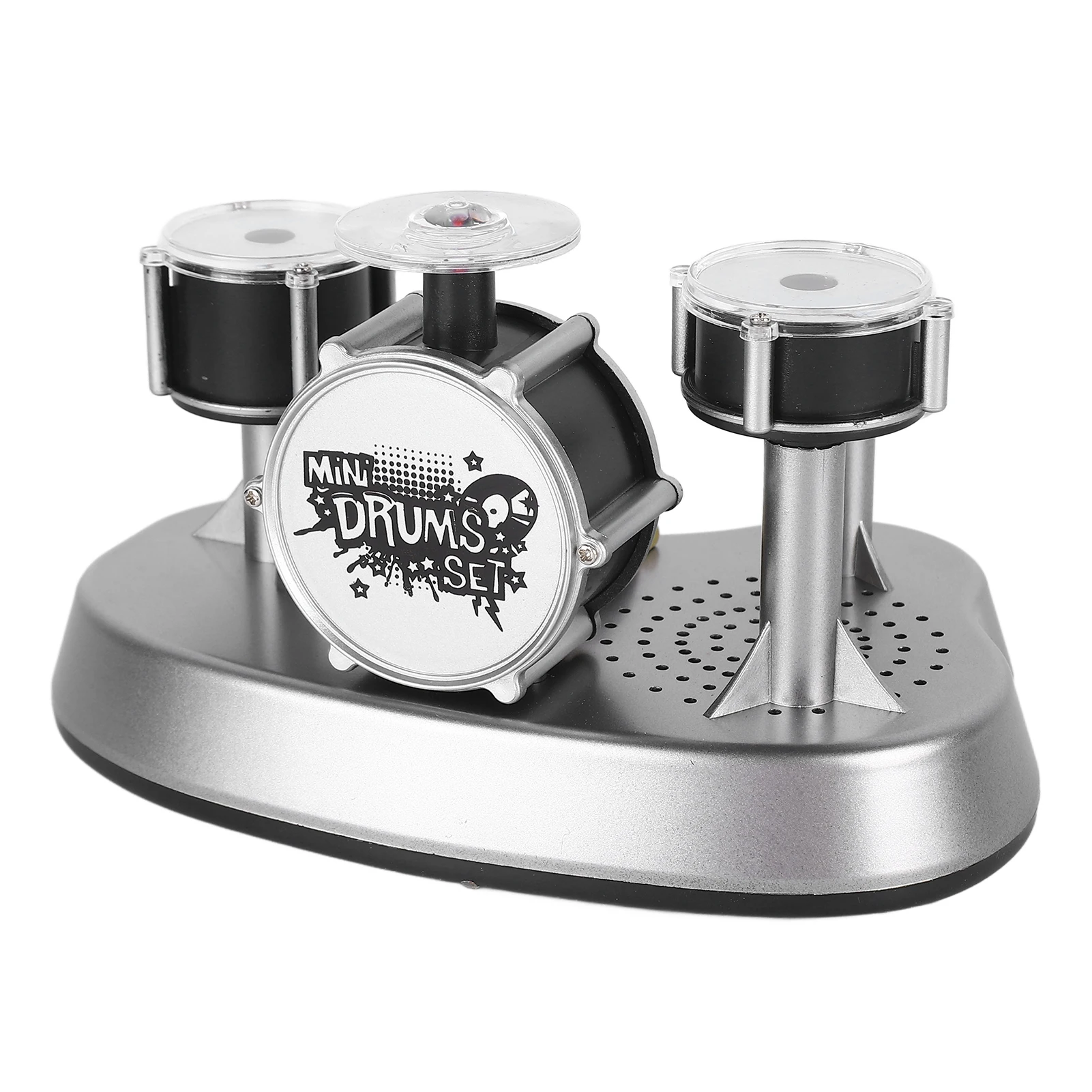 مجموعة طبلة إصبع صغيرة مجموعة طبلة سطح المكتب مجموعة طبلة صغيرة محمولة للمكتب الموسيقية مصغرة طبل إصبع حساس للمس مع الأصوات #6
