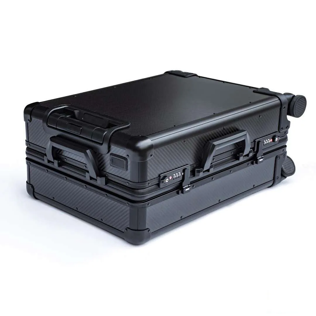 The factory directly supplies carbon fiber business trolley travel suitcase 20 inch cabin suitcase