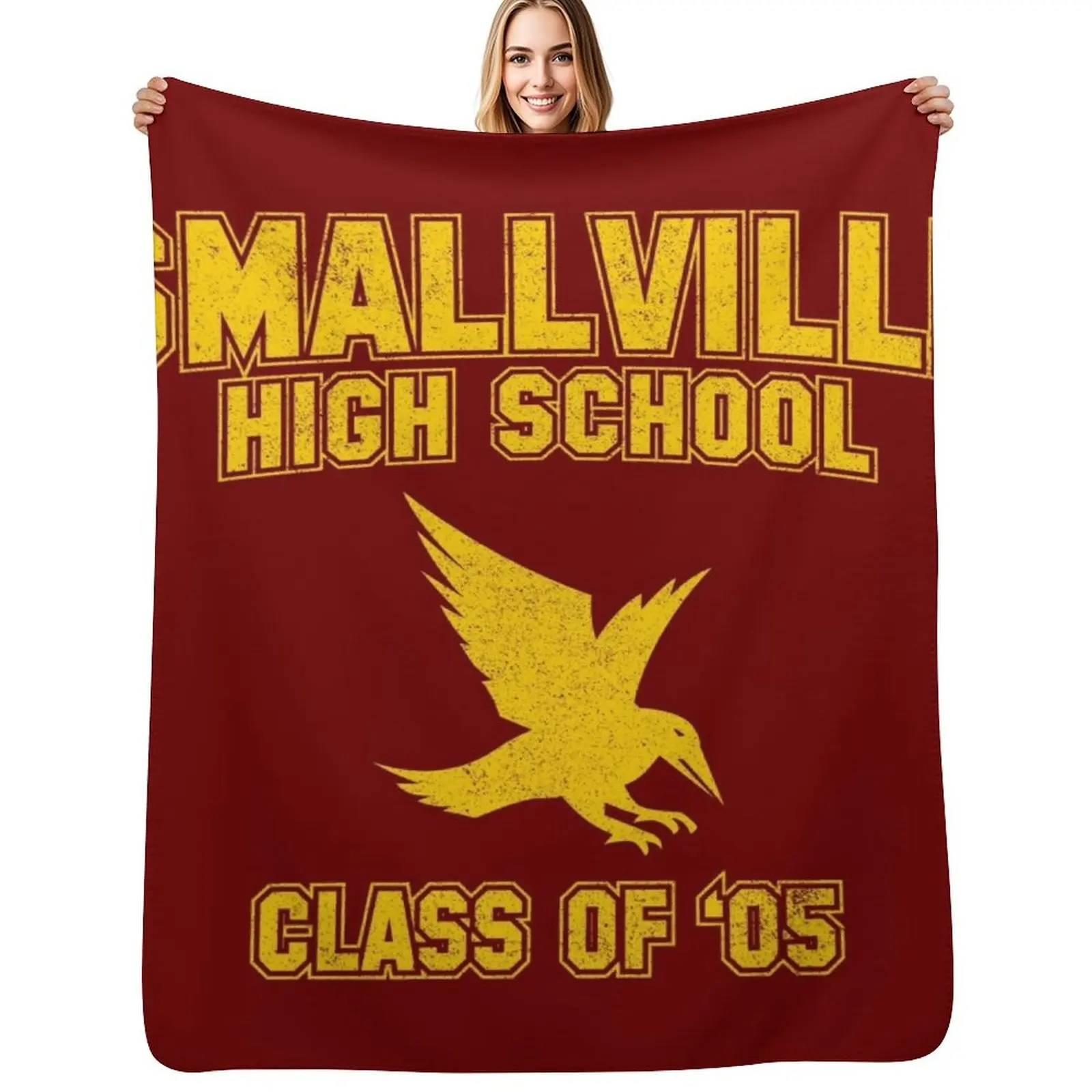 Smallville Class of 2005 Throw Blanket Easy Care Comfortable Blanket for Couch