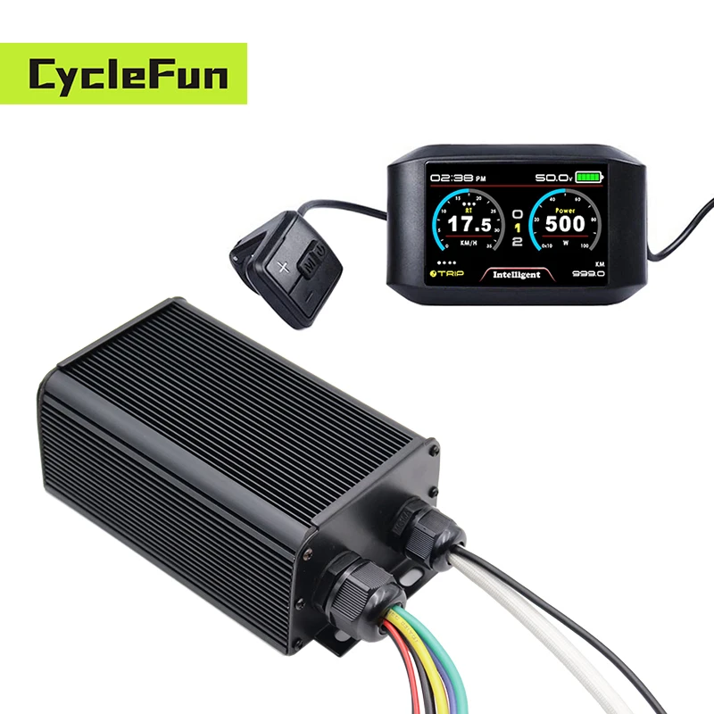 

Sabvoton SVMC7245-APT 45A Sine Wave Brushless DC Controller With 750C TFT Display For Electric Scooter Hub Motor