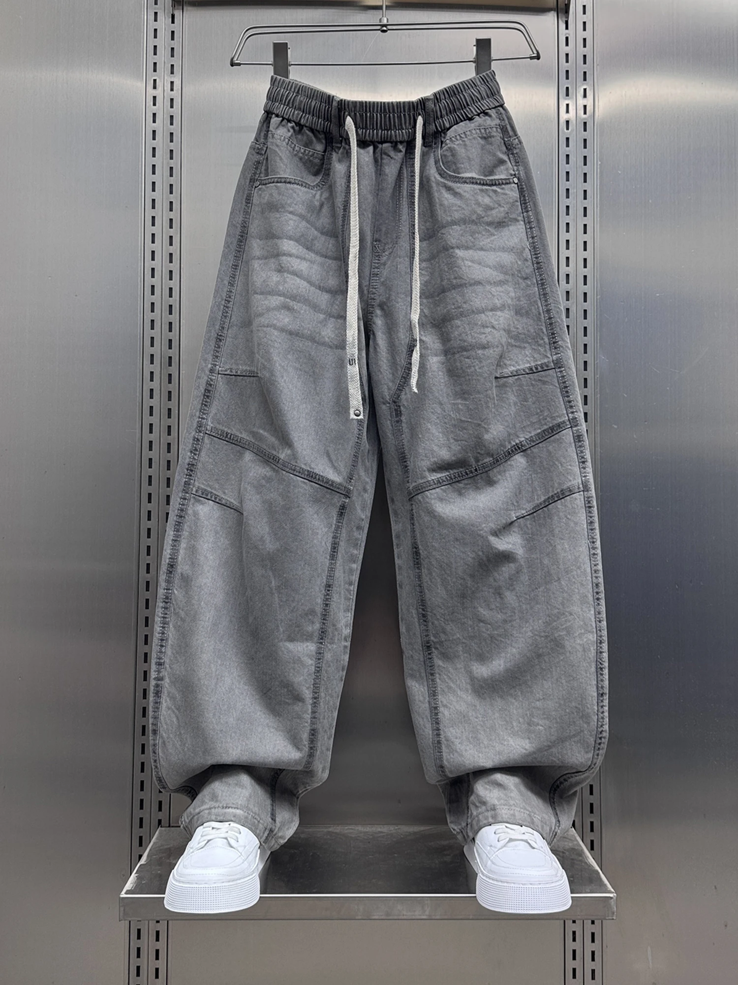 

Retro American Casual Work Pants Men's Loose Straight Leg Trousers Trendy Brand Haome Long Trousers Autumn 2025 New Arrival