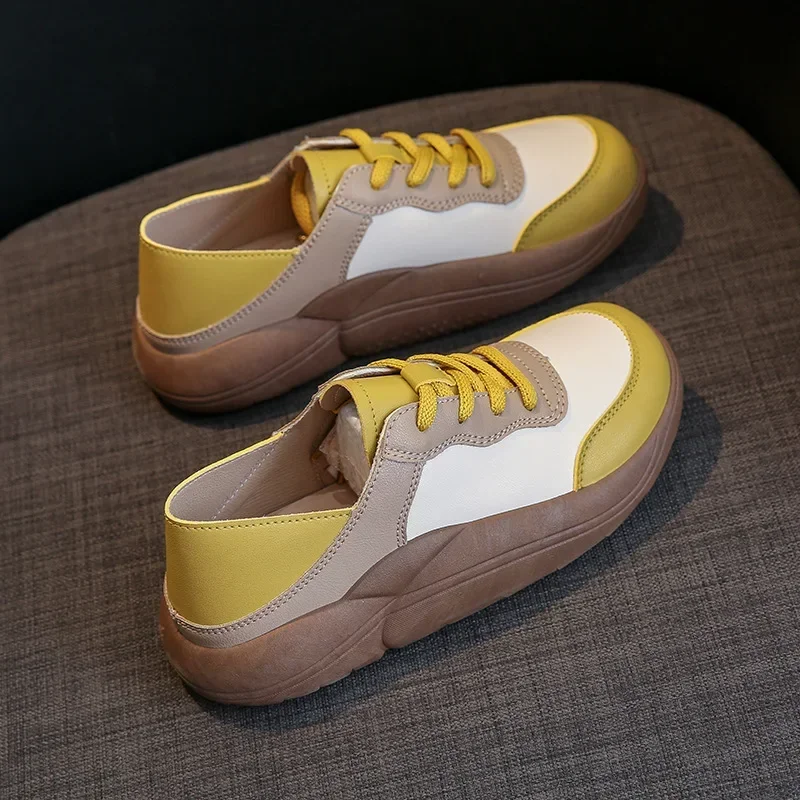 New Trendy Board Shoes Women's Korean Edition Fashion Versatile Breathable Slippers Outdoor Street Flat Casual Shoes image 6