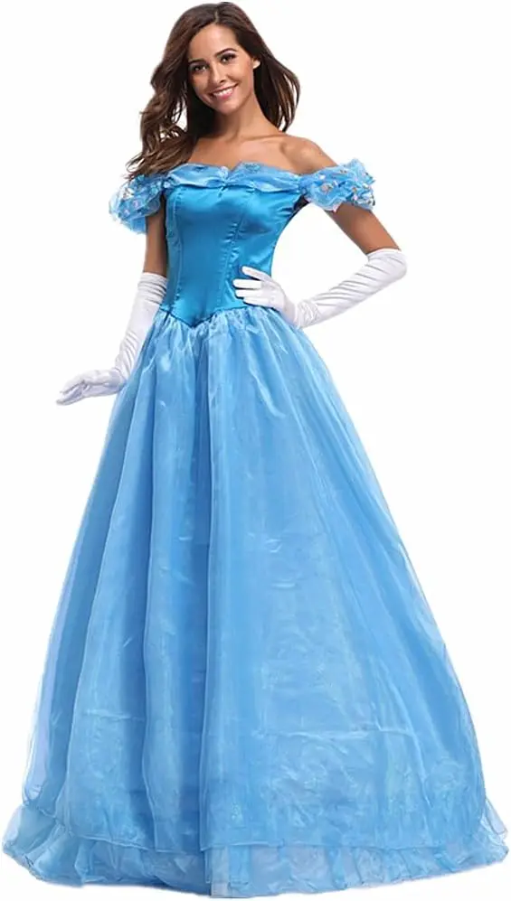 Women\'s Princess Costume Halloween Dress Up Cosplay Party Outfit Ball Gown Prom  cosplay costume women