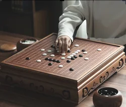 Go Weiqi Baduk whole set including chessboards and chess pieces.