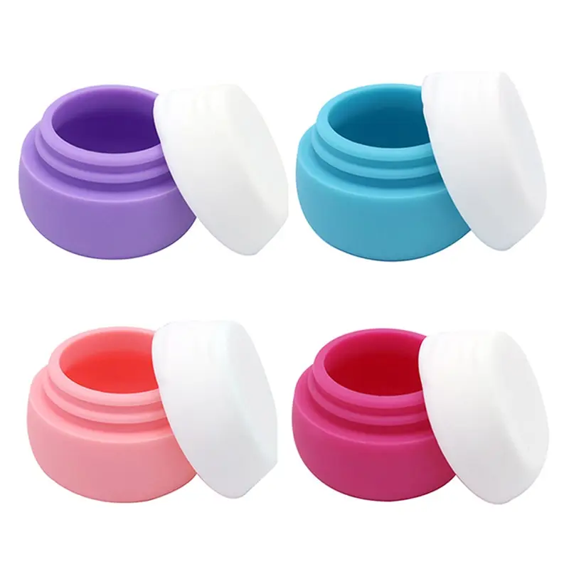 25ml Silicone Cosmetic Container Makeup Pot Cream Jars Travel Pill Box Portable Dispenser Cream Bottles Lotion Box Emulsion Jar