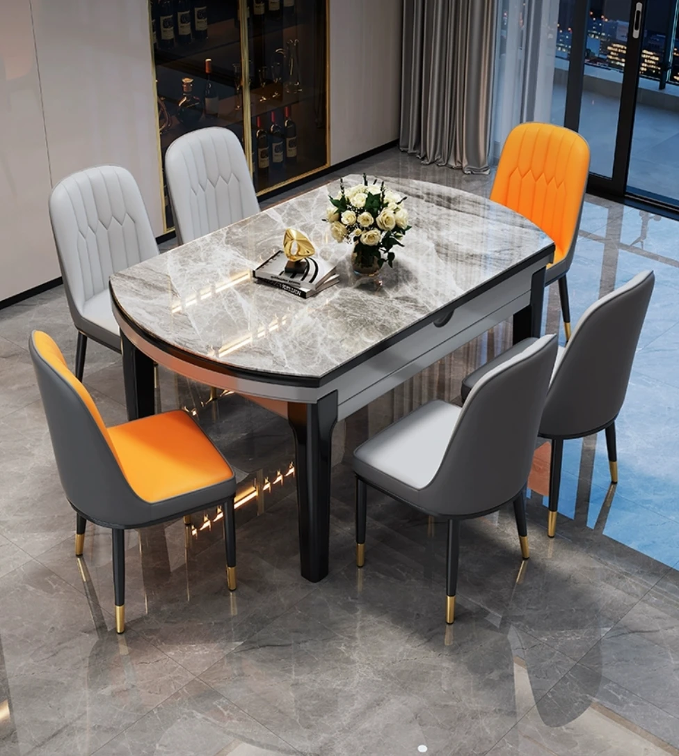

Современная заводская цена, мебель для дома, ужин, деревянный ресторан, мраморный обеденный кухонный стол со стулом