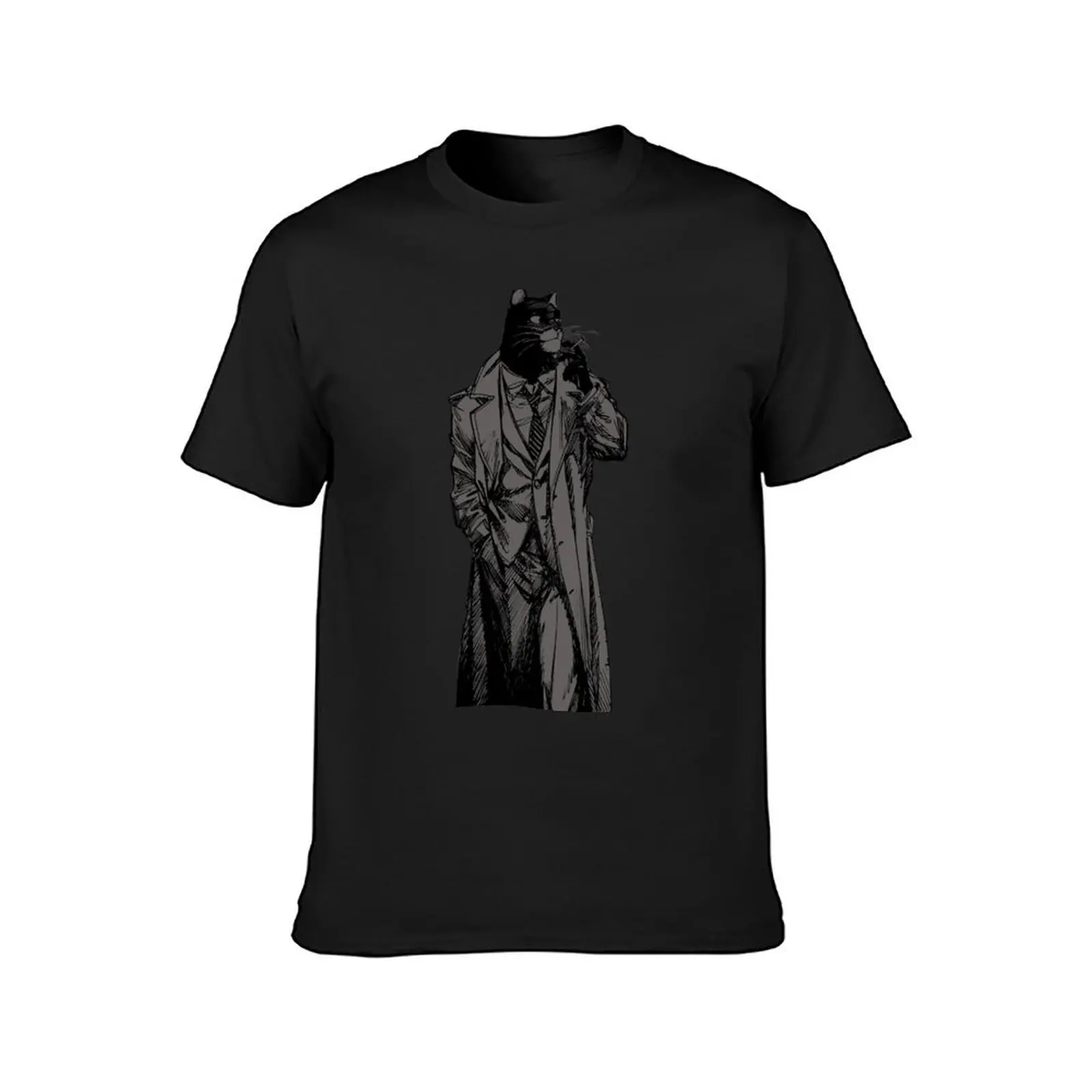 Blacksad (From Blacksad: Amarillo) T-Shirt customizeds boys animal print designer t shirt men