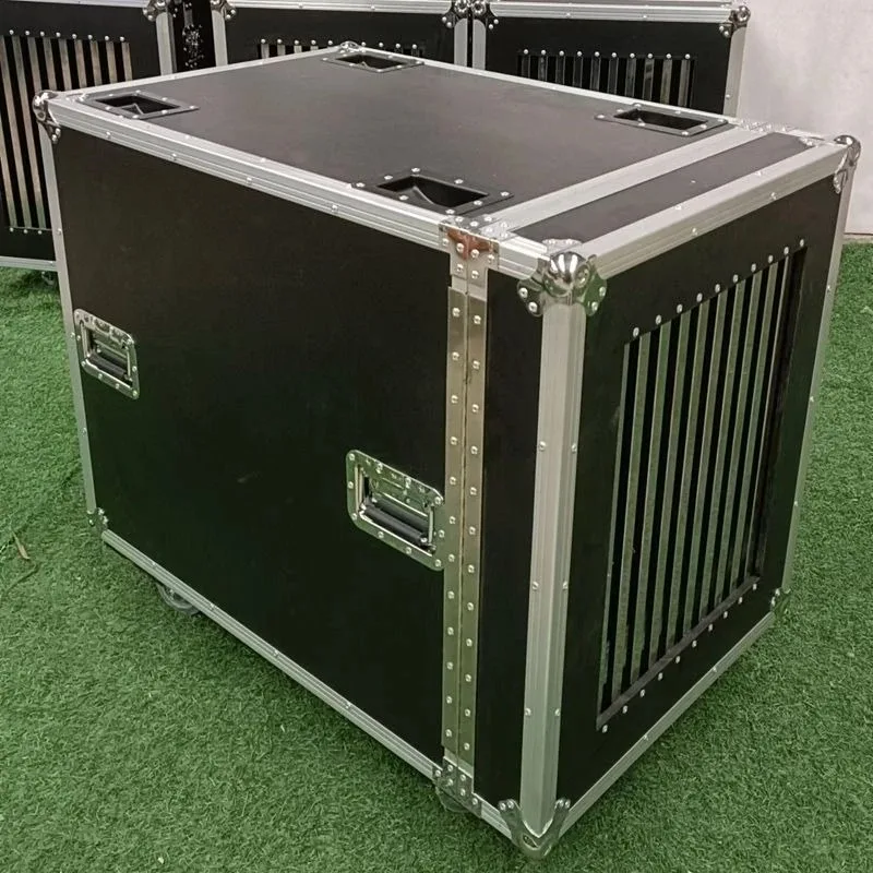 

Pet dog air case out car case fireproof board stainless steel dog transport case large horse dog kennel cage