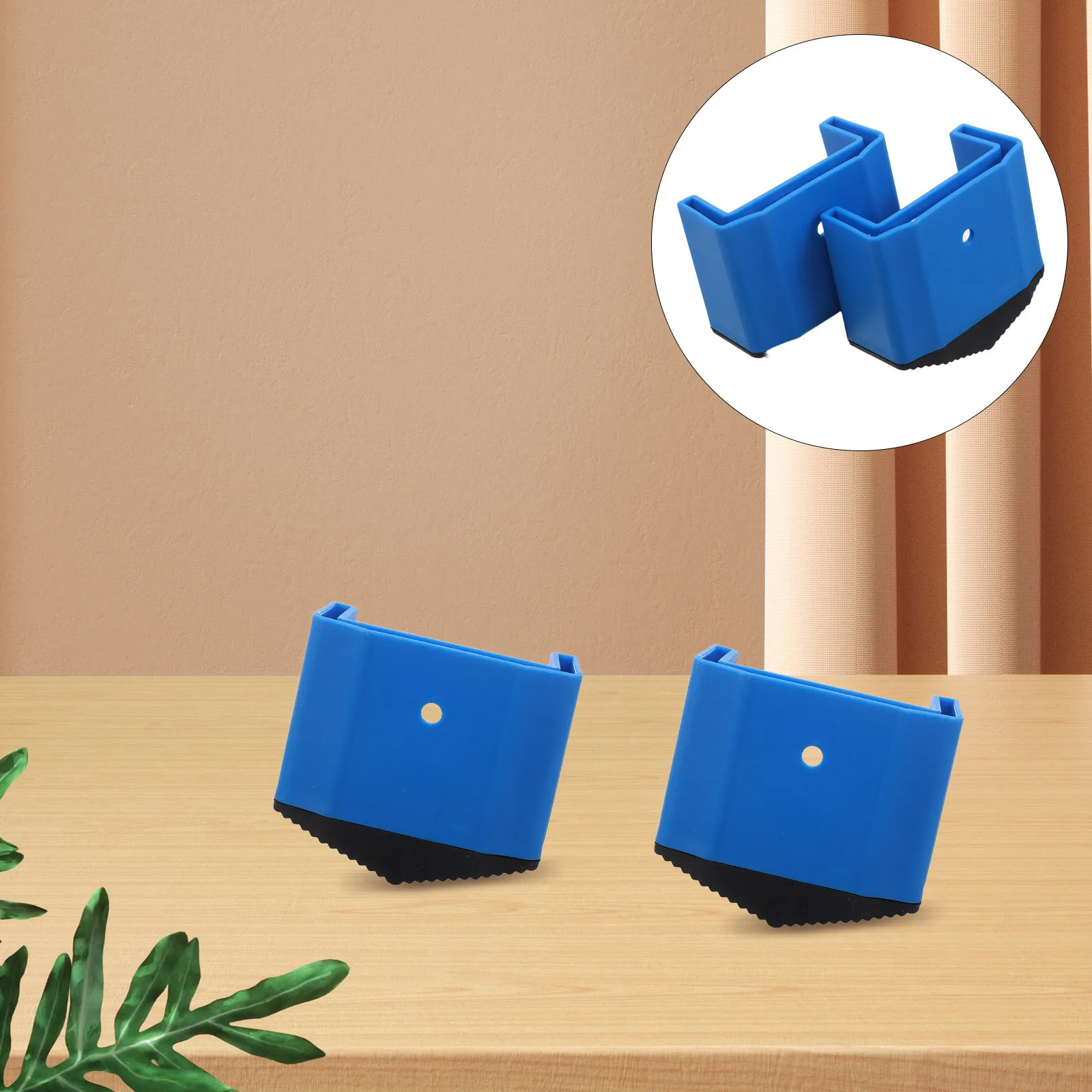 

2pcs Ladder Feet Covers 52Mm Non-Slip Replacement Pads For Folding Step Ladder Rubber End Caps Anti-Skid Cushion Mats Building