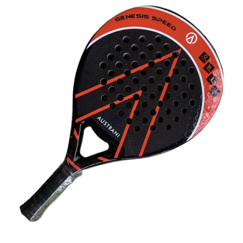 for Custom top quality 18K  Diamond Teardrop  Padel shovel Professional Fiberglass Carbon Paddle Tennis padel raqueta Racket