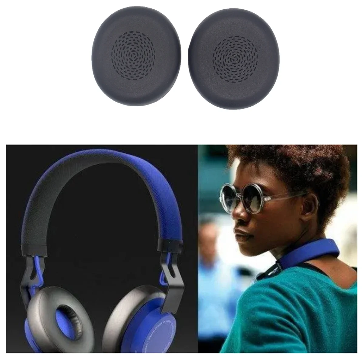 Auriculares inalámbricos para Jabra Evolve2 75, orejeras protectoras multifuncionales y prácticas con funda de esponja
