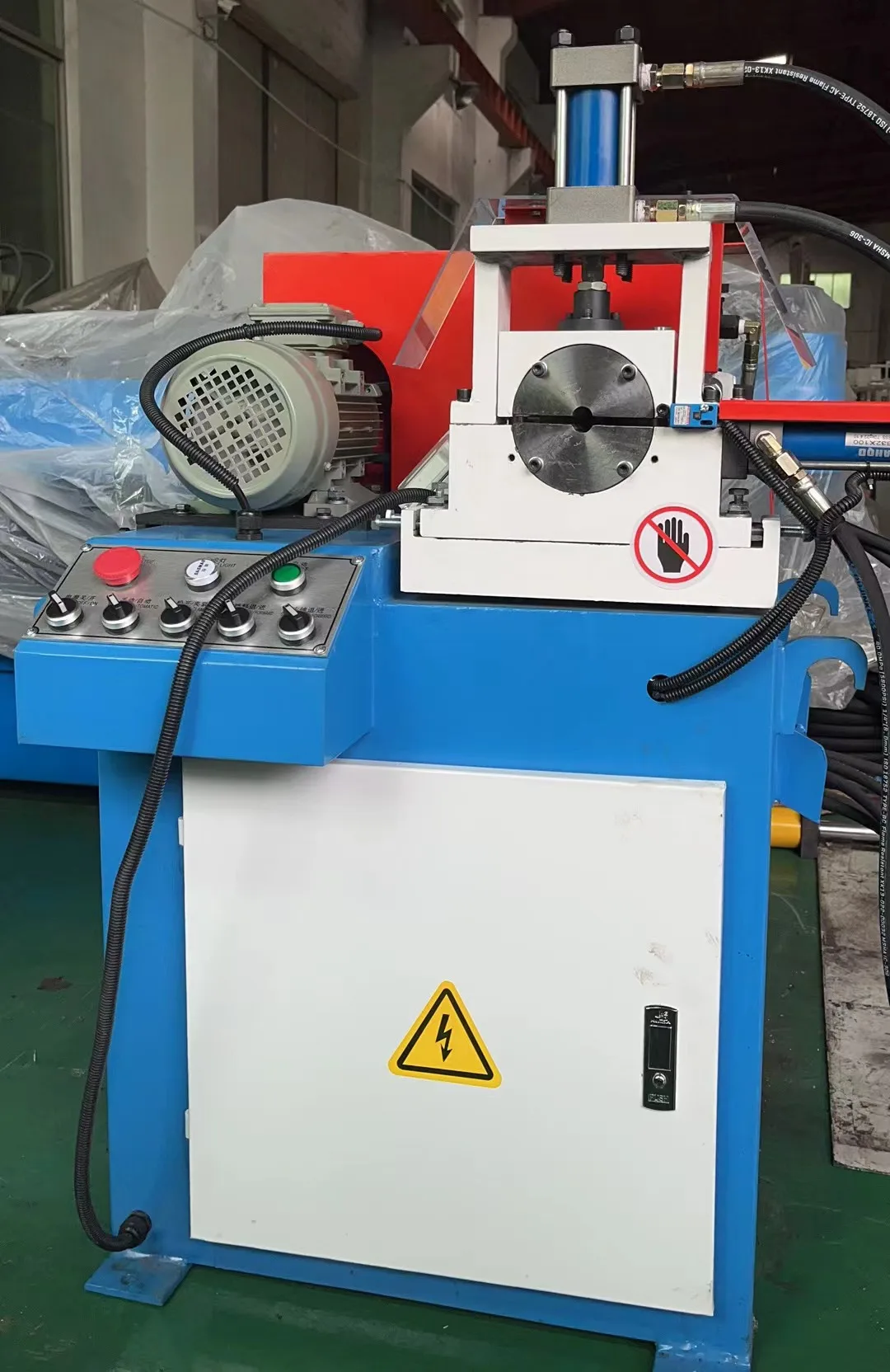 Semi-automatic Single Head Chamfering Machine ($\text{80}$) - Metal Pipe, Rod, Thread, Bolt Edge Processor