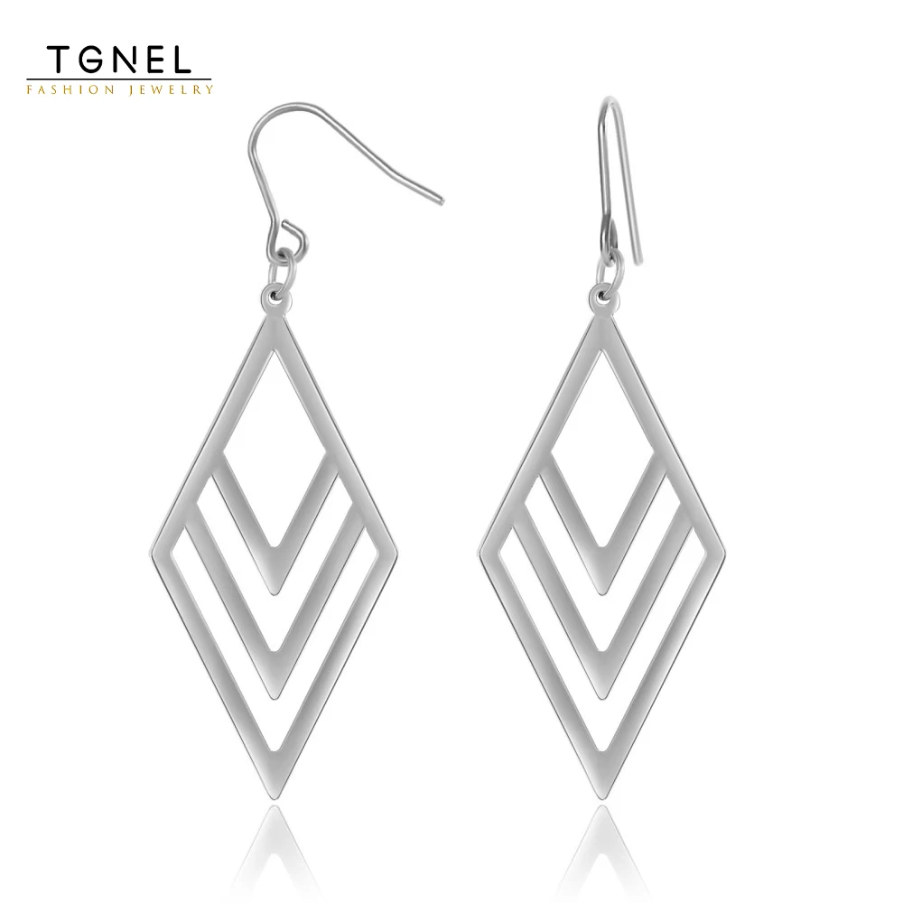 TGNEL Drop Earrings for Women All Pure Titanium Sensitive Ears Lightweight Cadmium/Nickel Free Contains Only One Metal TIDE02