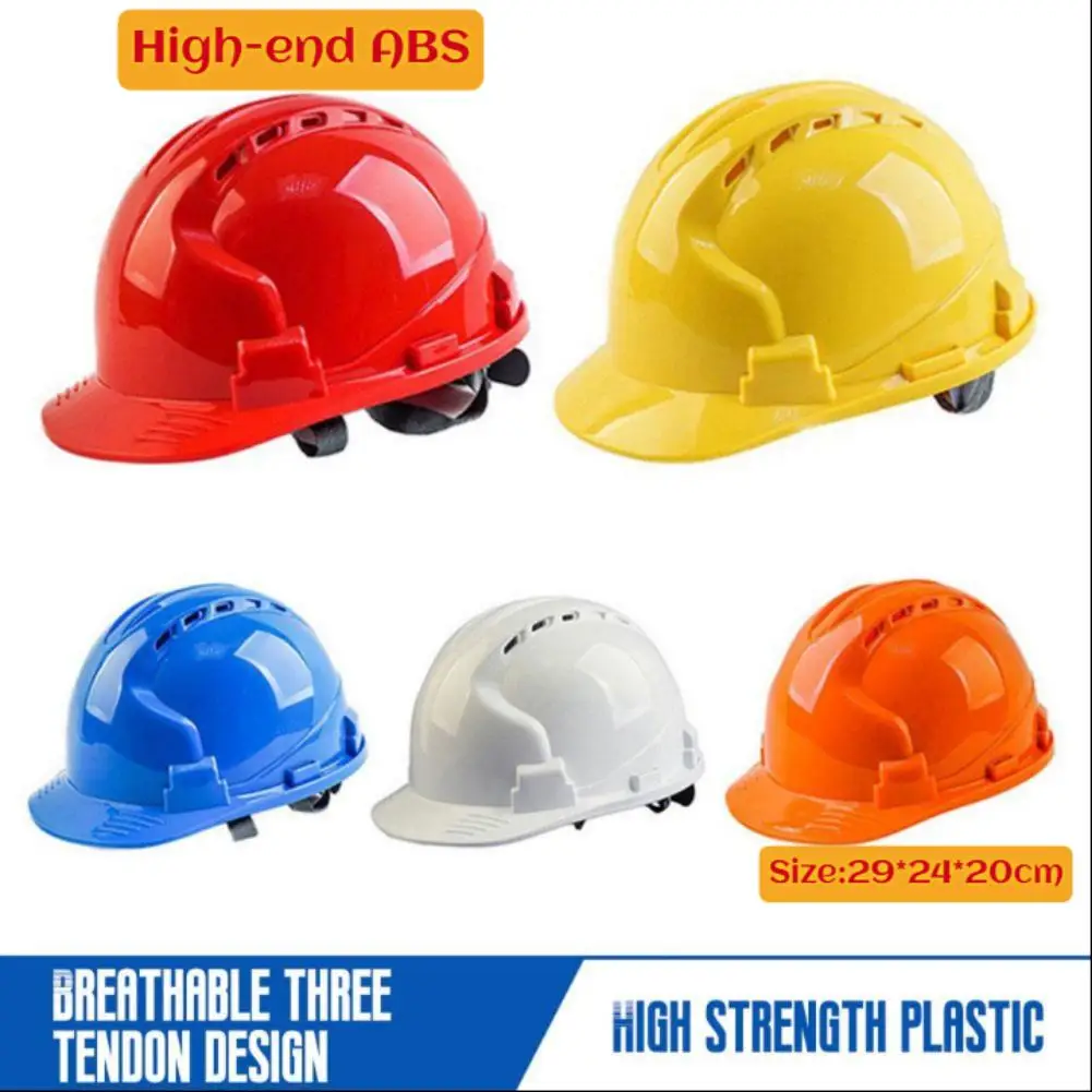 

New Construction Safety Helmet Hard Hat ABS Thicken Anti Strong Rolling Adjustable High-end Industrial Climbing Helmet