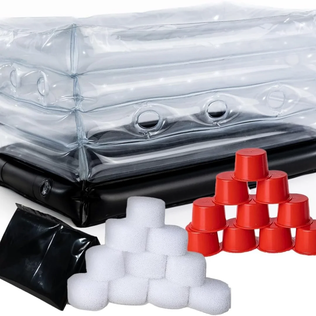 

Inflatable Monotub Kit, Mushroom Growing Kit Includes a Drain Port, Plugs & Filters, Removeable Liner