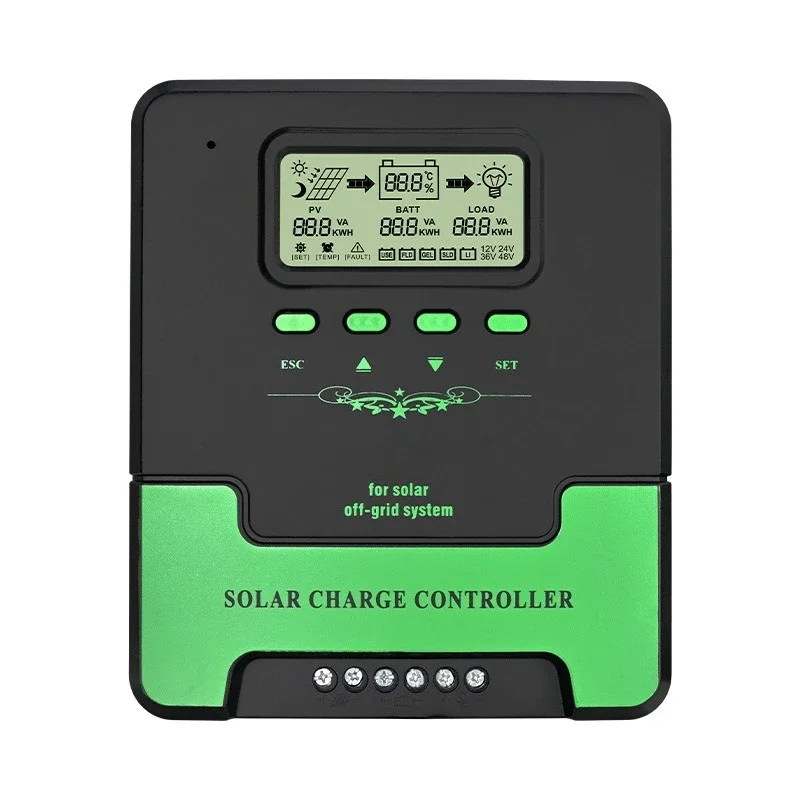 

Solar Controller 60A Intelligent Lighting Recognition 12V/24V Charge Controller USB