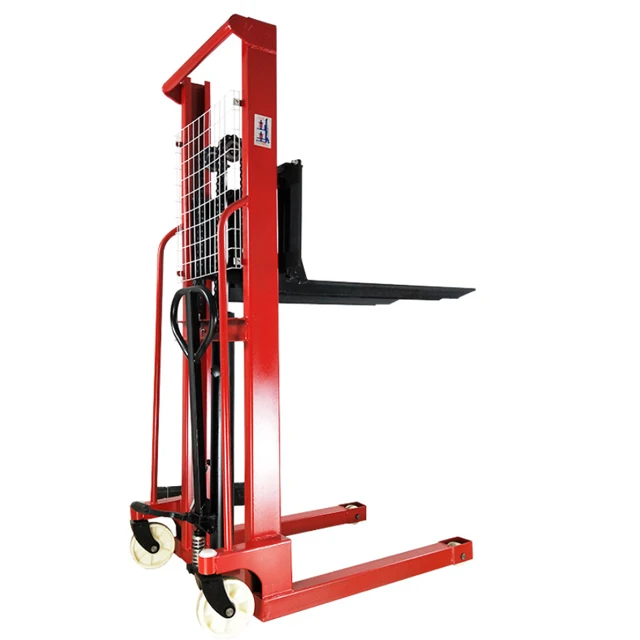 Manual pallet stacker 3 ton hydraulic manual hand portable stacker forklift for sale china